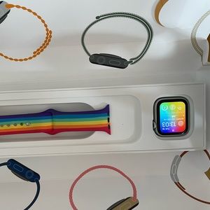 Apple Watch S6 with limited edition bands in original packaging
